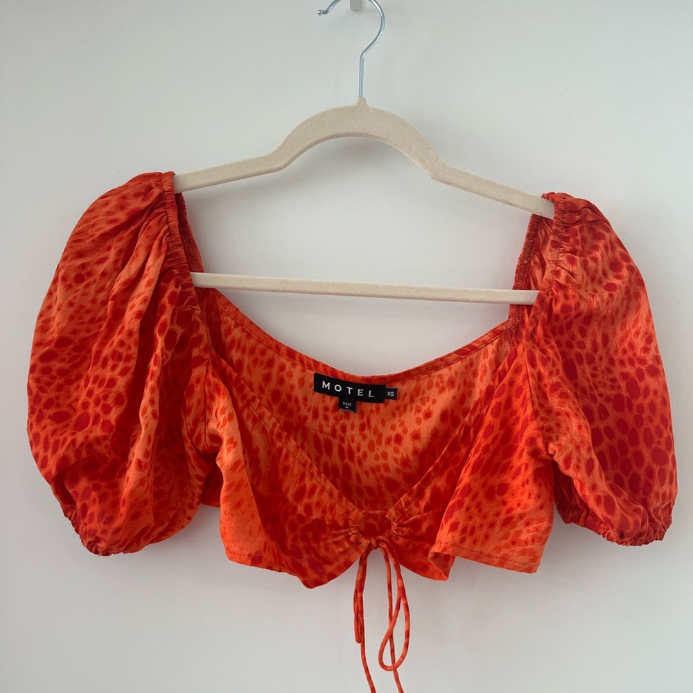 Motel Rocks Crop Top Animal Print